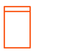 Orange mailer icon.