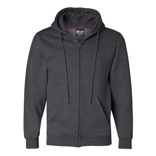 Charcoal bayside USA made hoodie.