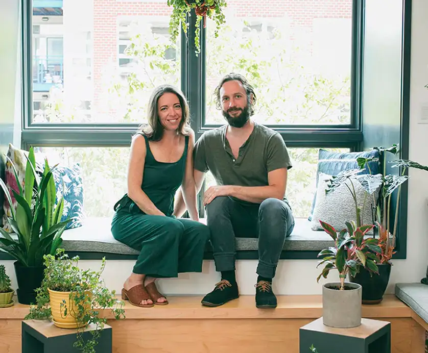 Modern Sprout co-founders Sarah Burrows and Nick Behr