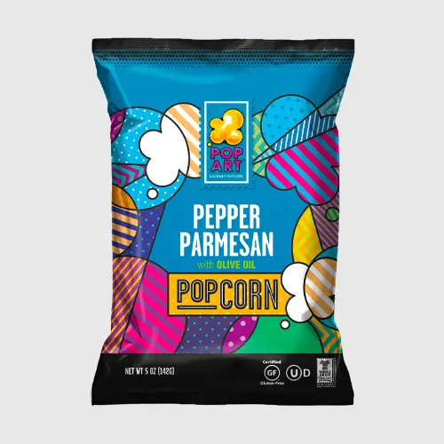 Pop Art popcorn pepper parmesan with olive oil