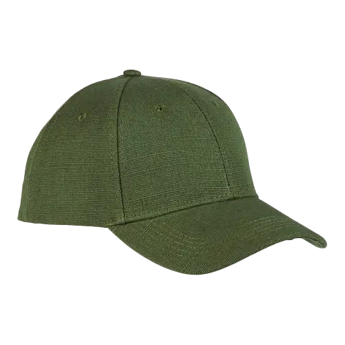 Green econscious hemp baseball cap.