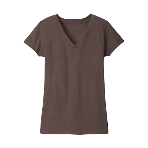Women's district re-tee v-neck shirt.