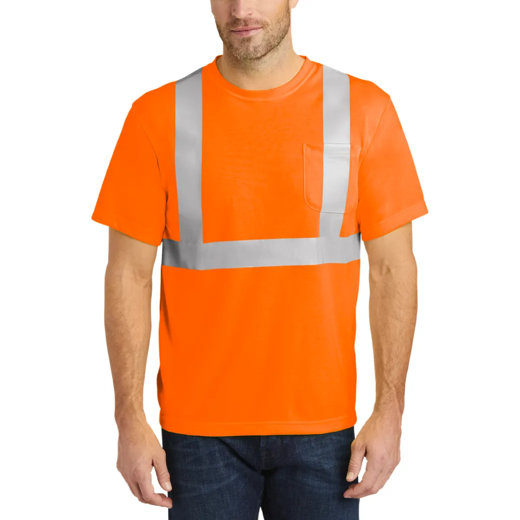Orange CornerStone ANSI 107 Class 2 Safety T-Shirt front
