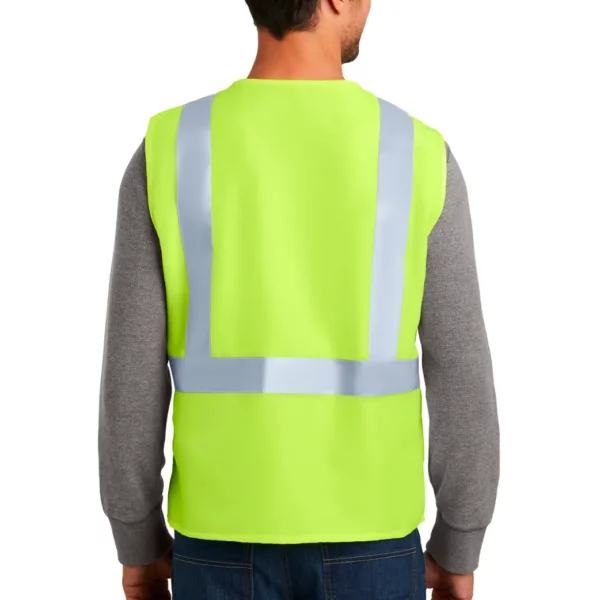 Yellow CornerStone® ANSI 107 Class 2 Safety Vest back