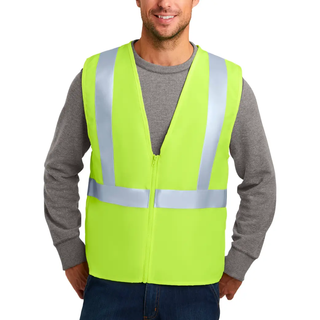 Yellow CornerStone® ANSI 107 Class 2 Safety Vest front