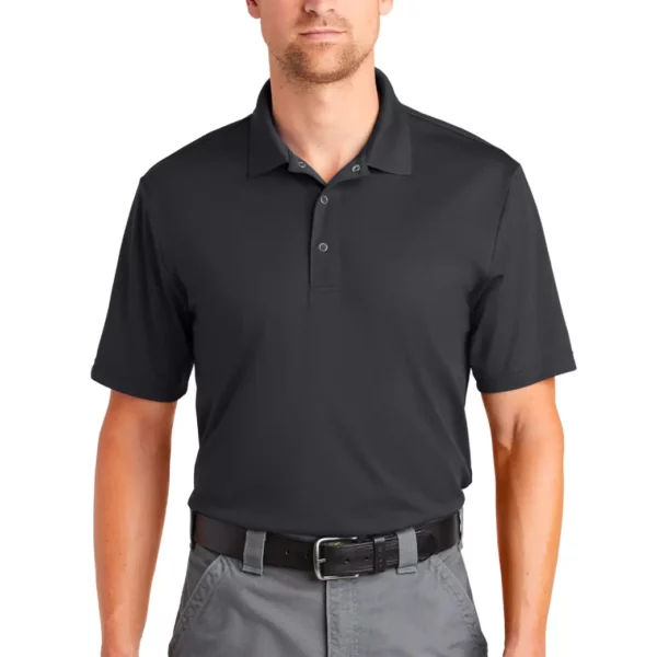 Iron grey cornerstone micropique gripper polo