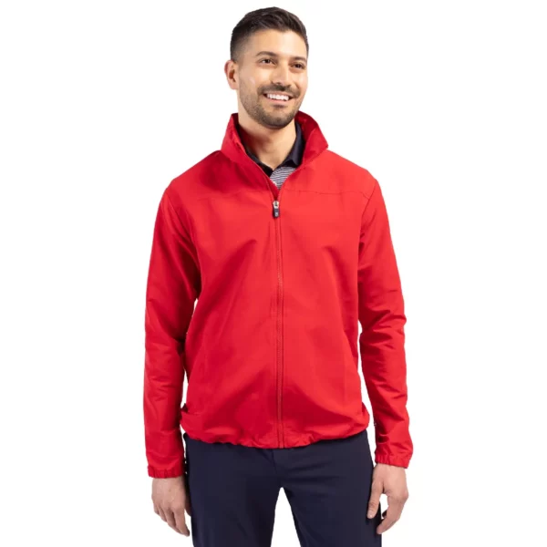 cutter & buck charter eco recycled mens full-zip jacket front