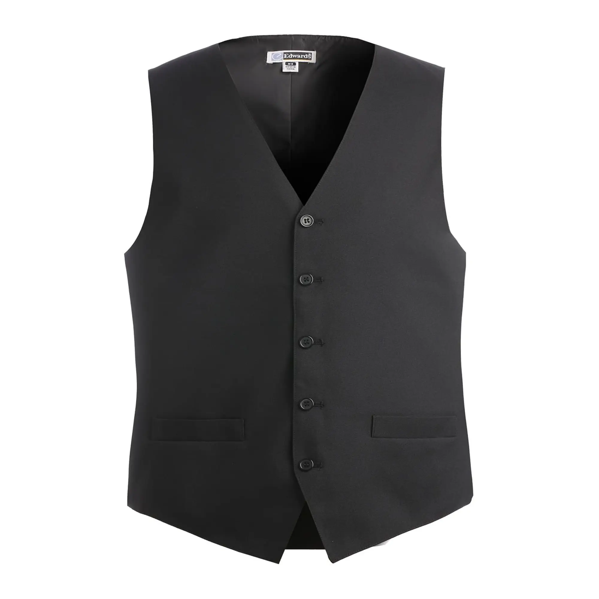 Black essential polyester vest
