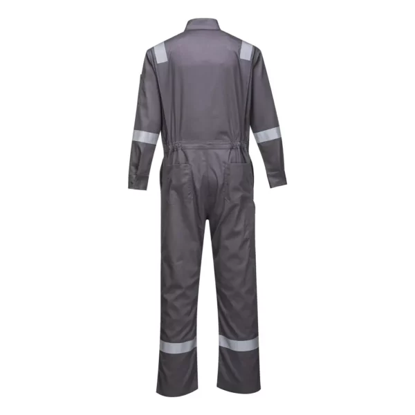 Grey Portwest Bizflame 88/12 Iona Fire resistant Coverall back