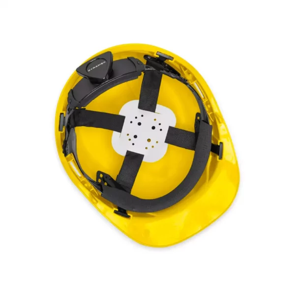 Vented hard hat yellow inside