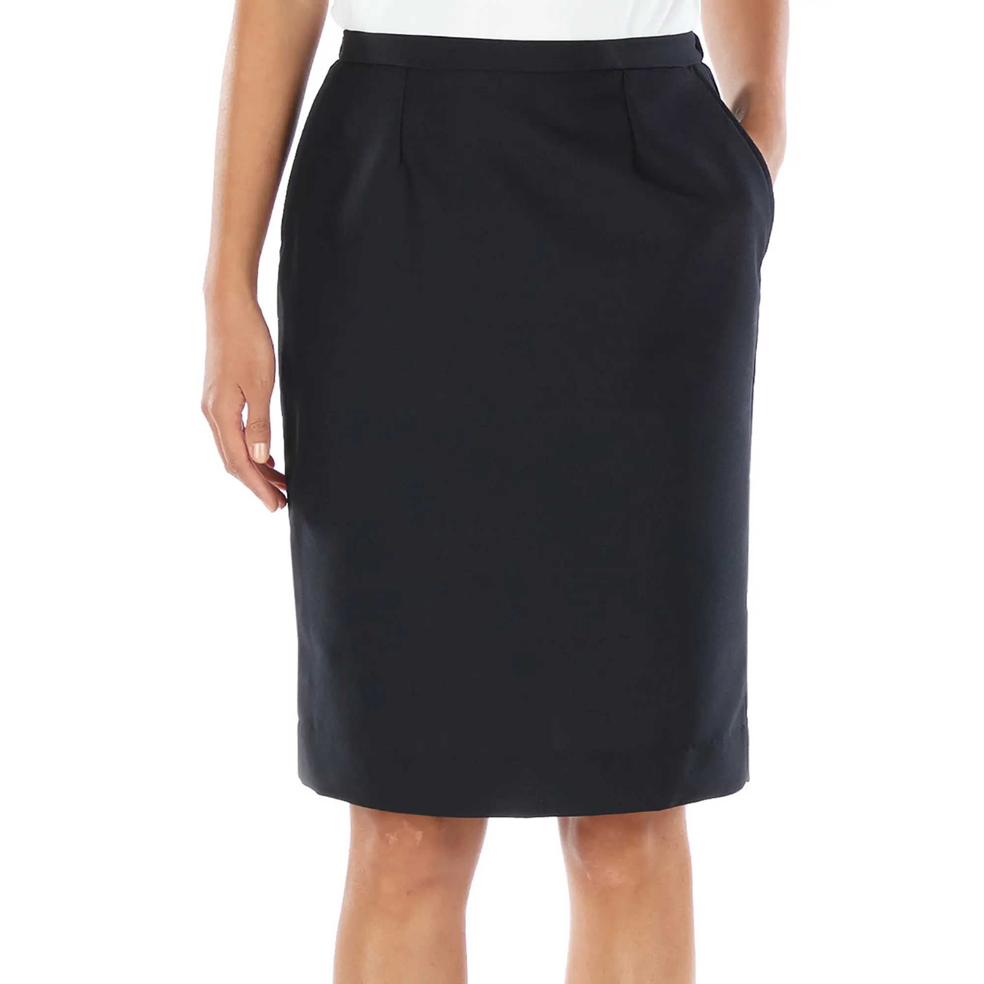Women's polyester straight skirt