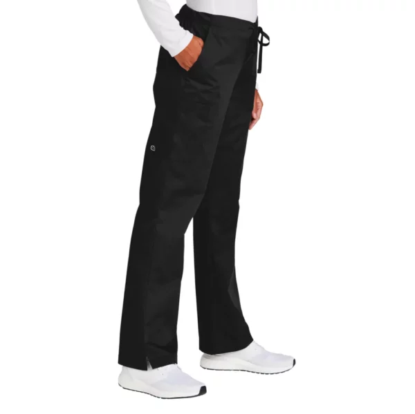 wonderwink women tall workflex flare leg cargo pant side