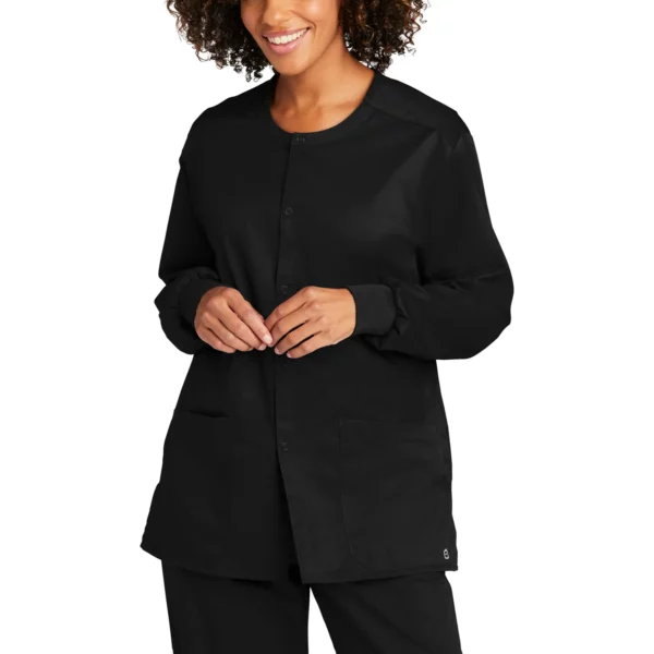 Wonderwink unisex workflex snap-front scrub jacket unisex