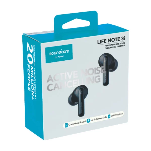 anker® soundcore life note 3i true wireless bluetooth earbuds box
