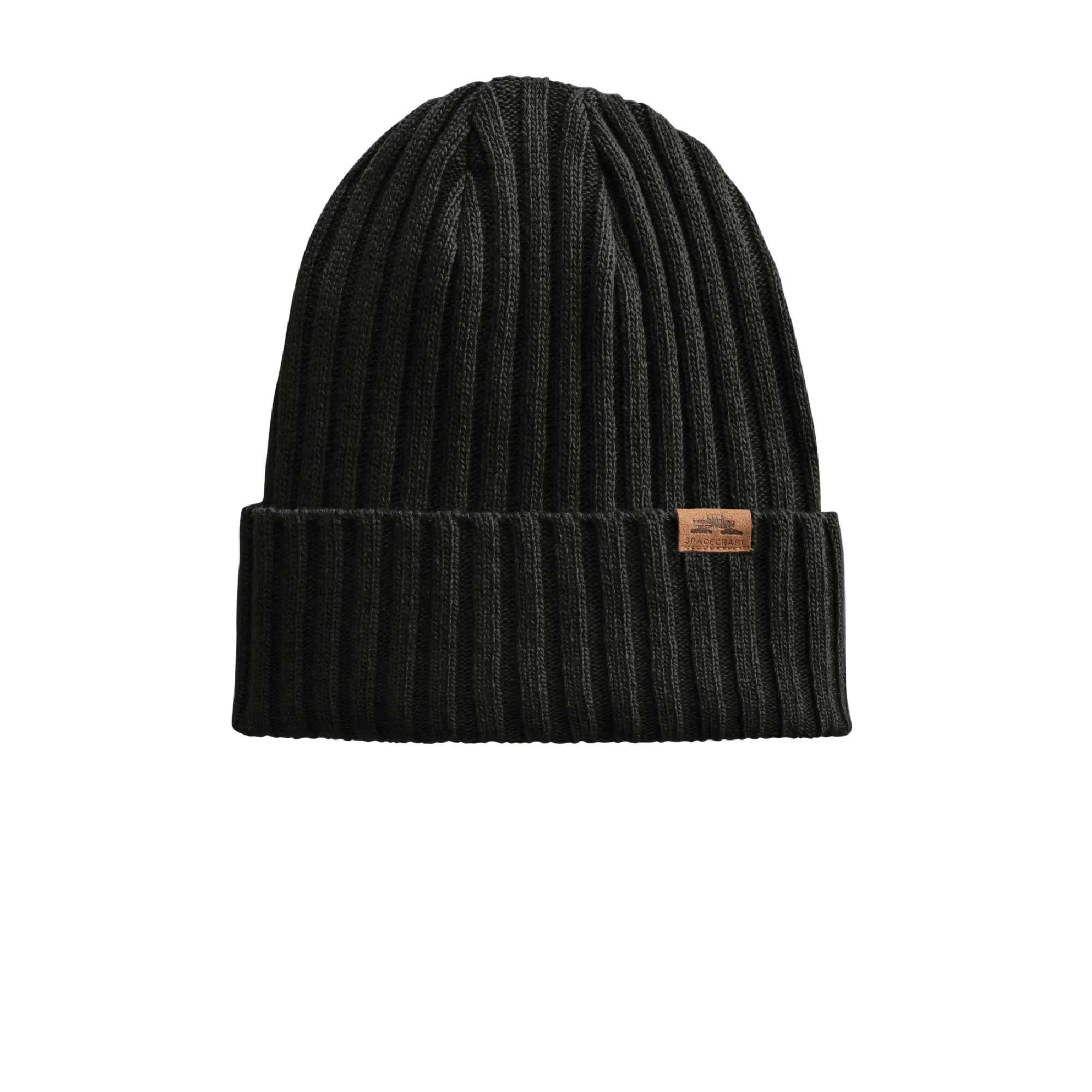 spacecraft square knot beanie in black