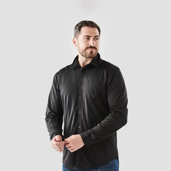 stormtech montauk long sleeve shirt front