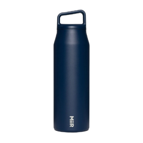 miir vacuum insulated wide mouth bottle in tidal blue