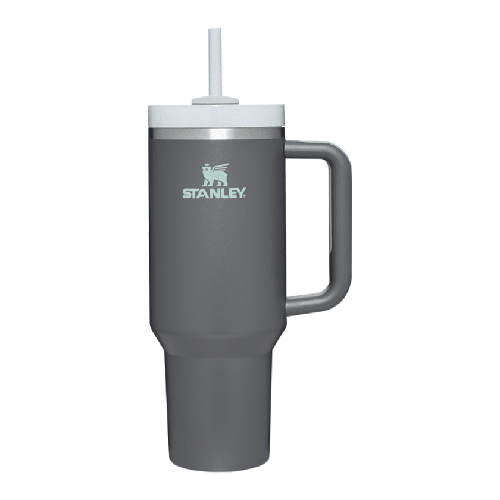 40oz stanley quencher h2.o flowstate tumbler in charcoal