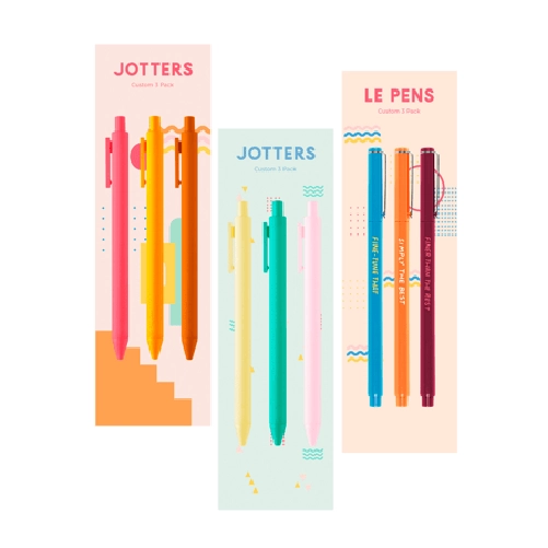 custom pen 3-pack up your standard jotter pen