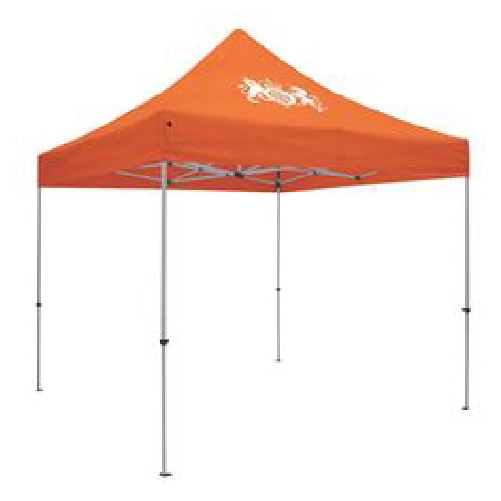 standard 10' square tent (full-color thermal imprint, 1 location)