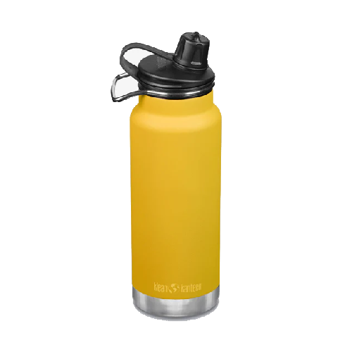 32 oz kleen kanteen tkwide insulated water bottle with chug cap yellow