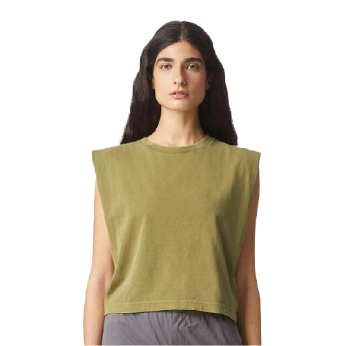 American Apparel Garment-Dyed Heavyweight Muscle Tee in front