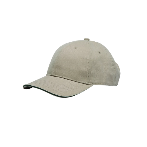 bayside unstructured washed cap with pancake visor in front