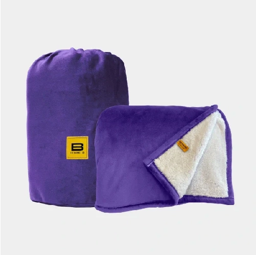 Big Blanket Co Sherpa Stretch™ Blanket in purple