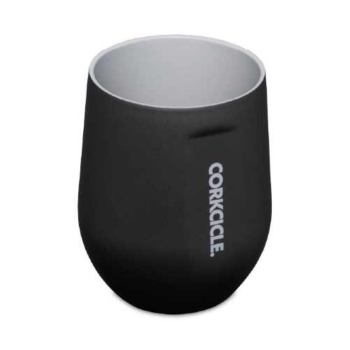 12oz corkcicle pure taste stemless wine cup in top