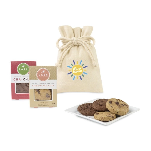 Lark Cookies Welcoming Sweet Treat Gift Bag in front