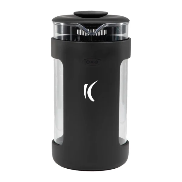 OXO Brew Venture French Press with Kotis branding on front