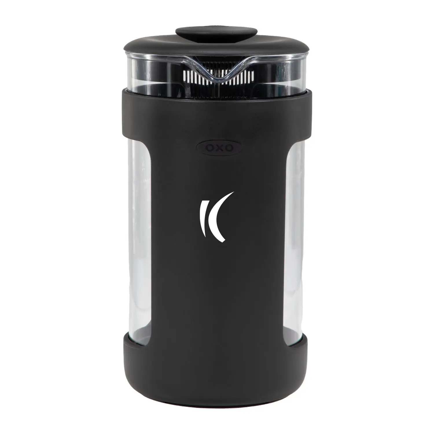 OXO Brew Venture French Press with Kotis branding on front