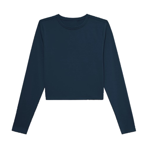 rhone serene fitted long sleeve blue