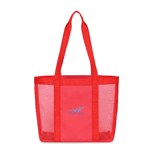 gemline mesh tote bag red