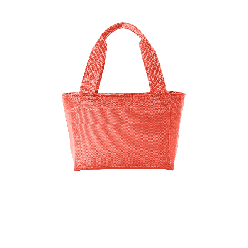 port authority insulated lunch tote coral