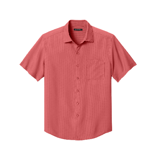 port authority short sleeve uv dockside shirt coral