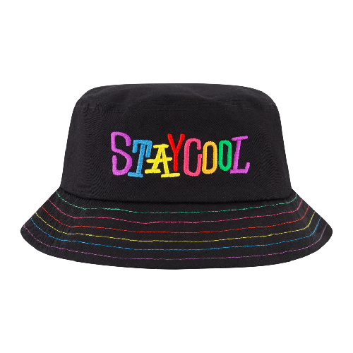 staycoolnyc tribal bucket hat black