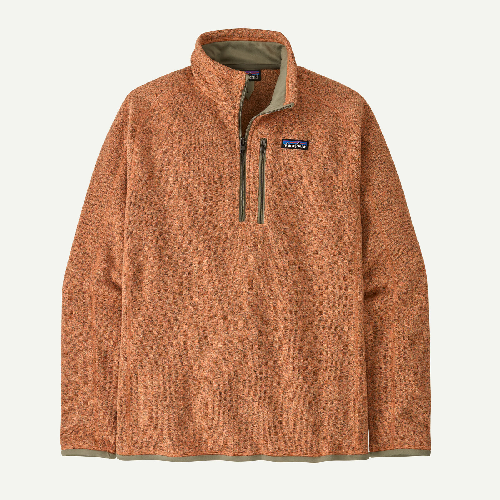 patagonia better sweater 1 4 zip fleece rock melon